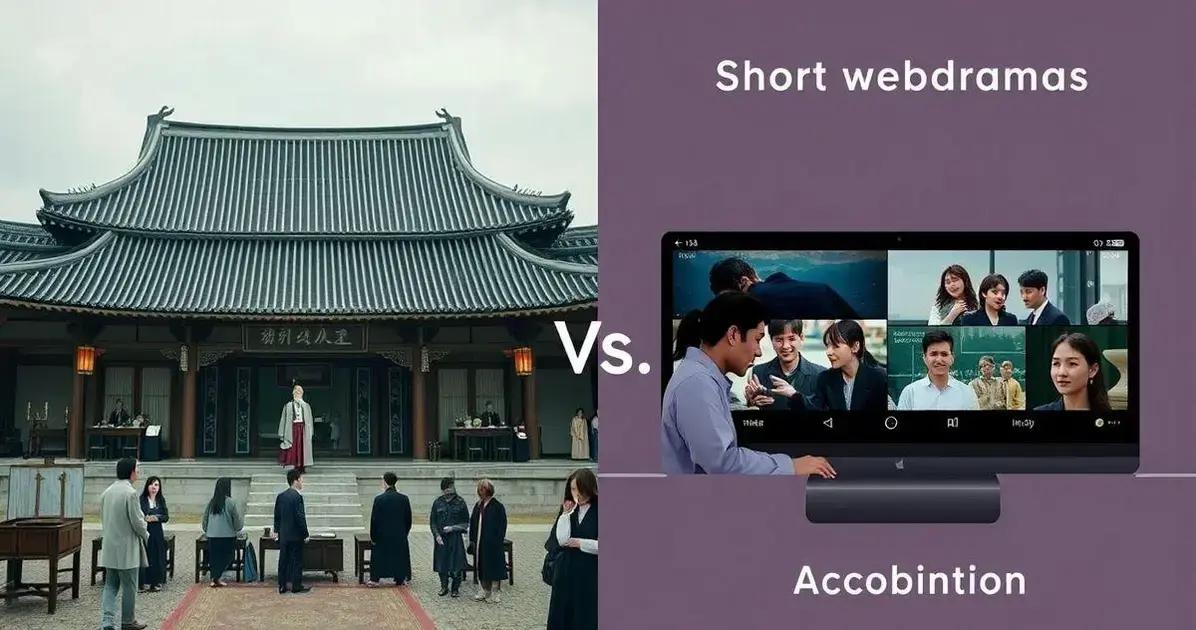 Comparaison : Séries Coréennes Traditionnelles vs Webdramas
