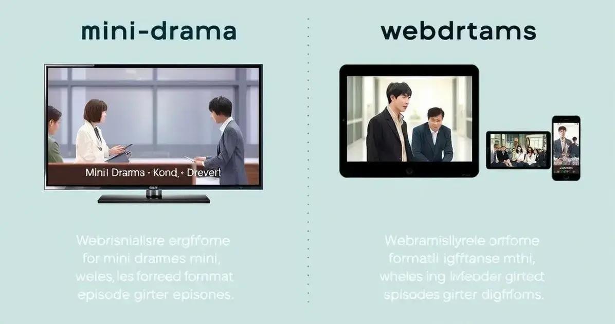 Les différences entre mini-drama et webdrama